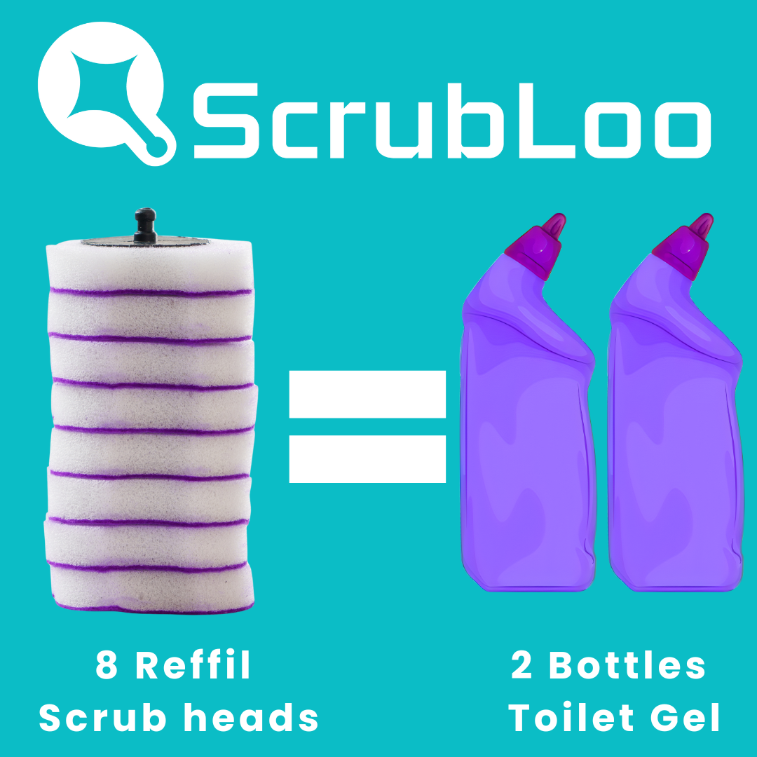 ScrubLoo Lavender Calm Refill Sponges – Purple, 32-Pack
