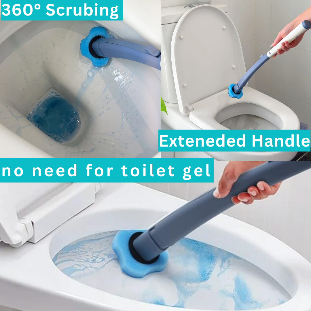 ScrubLoo Disposable Toilet Cleaning Wand Starter Kit-8 Ocean Breeze Refills